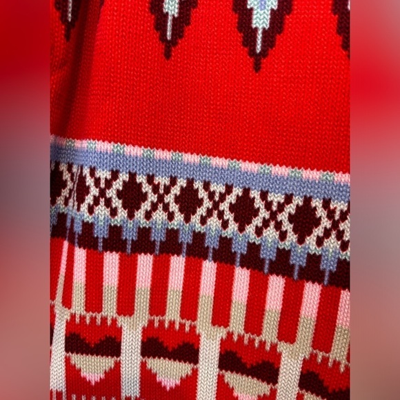 Victoria's Secret Red Fair Isle Print Pajama Leggings Size XL - Picture 3 of 5